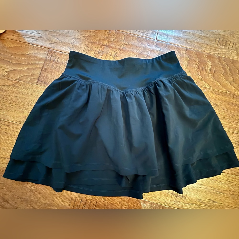 Black athletic skort from Ebb & Flow
